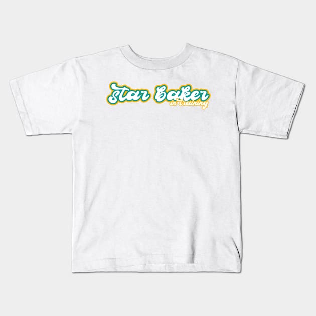 Star Baker in training Kids T-Shirt by victoriaarden